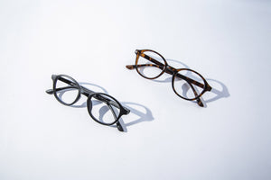 Sail 文學圓框 - 抗藍光眼鏡（霧黑/玳瑁色）