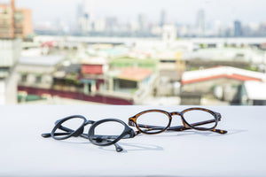 Sail 文學圓框 - 抗藍光眼鏡（霧黑/玳瑁色）